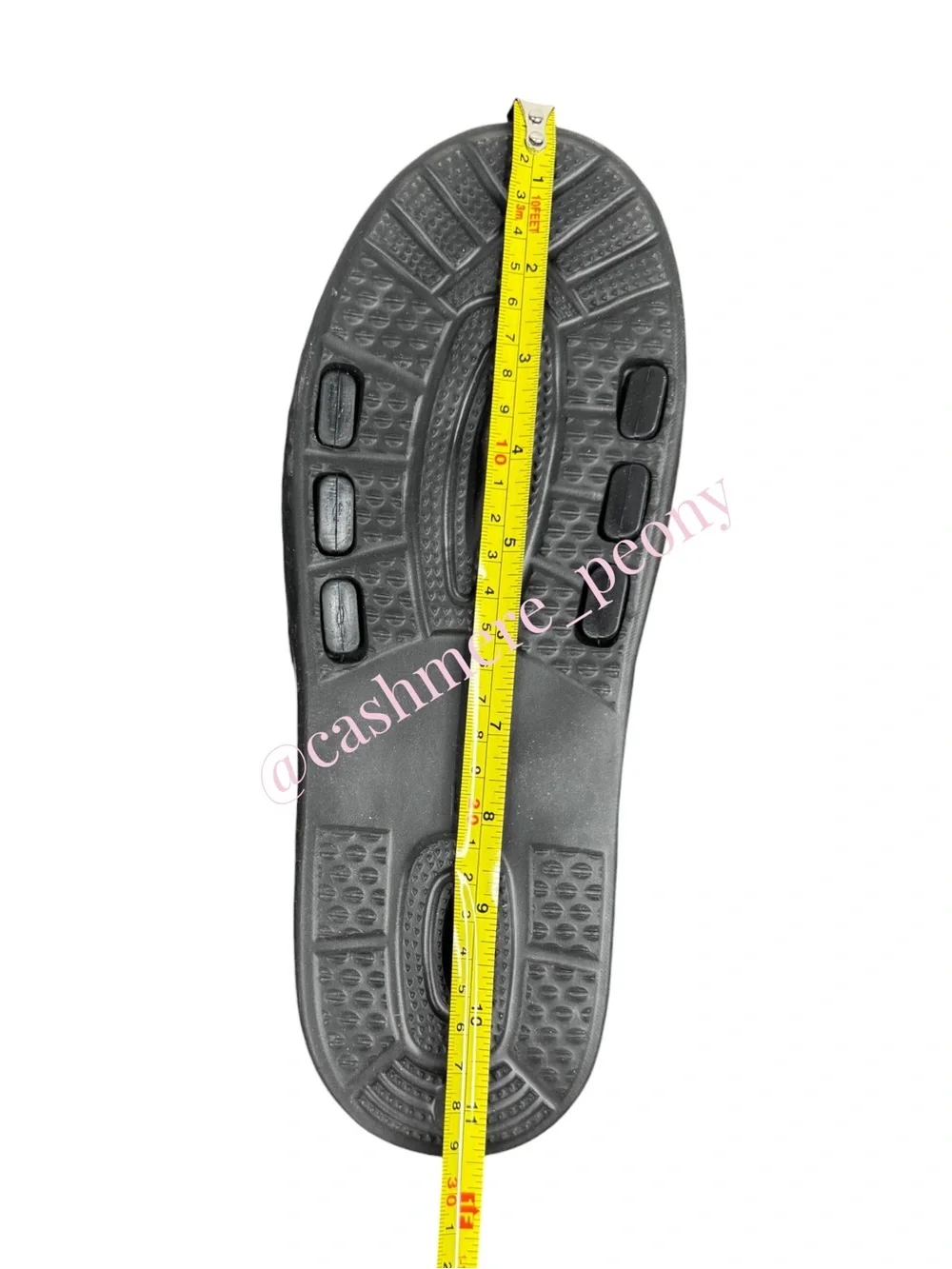 Black Reflexology Acupressure Massage Slide Sandals Mens Size Large 9.5 - 10.5